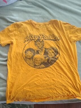 ABC Studio Yellow 'Stay Golden' Graphic Tee